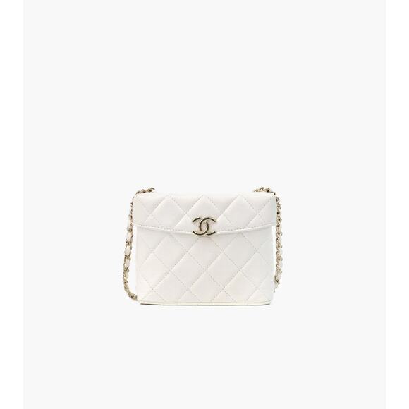 CHANEL White Square Box Bag C-A25994 - Picture 1 of 11